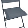 Klappstuhl aus dem 3-teiligen Balkon-Set Rivadavia, Stahl, Anthrazit.
