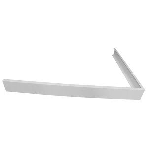 Weiße Breuer Aluminium Schürze für Classic Line Rechteck-Duschwanne, 90x120 cm.