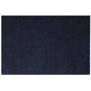 Marineblauer Spirella Elements Badteppich, 60x90 cm, aus Baumwolle.