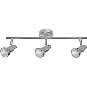 Ledvance LED-Spot, 3-flammig, silberfarbene Deckenleuchte mit drei Strahlern.