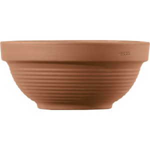 Deroma Pflanzschale Ciotolone, Ø 36cm, Terrakotta, gerippte Oberfläche.