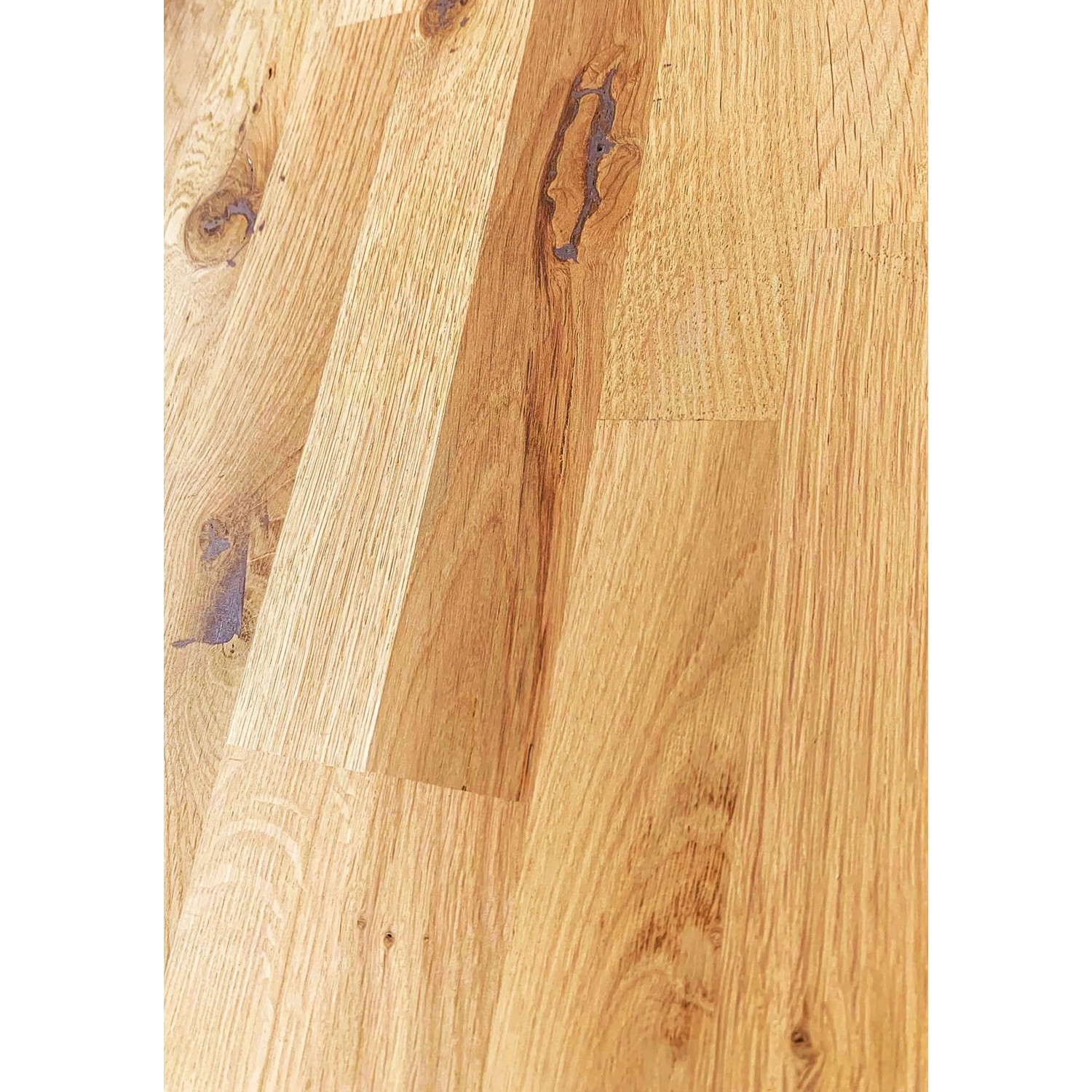 Treppe Kos 14 Stufen Eiche Rustik Geölt 87 cm Design-Geländer Weiß FSC®_7