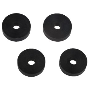 Kirchhoff Ventiltellerdichtungen, Gummi, 2 Größen, 4 Stück, schwarz.