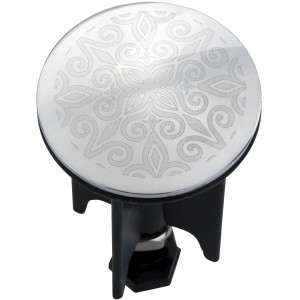 Wenko Waschbeckenstöpsel Pluggy Mod. Mandala mit Mandala-Muster.