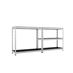 Ar Shelving Outdoor Regal, 180x100x38cm, mit 5 Böden. Wetterfestes Steckregal für Garten, Keller und Garage.