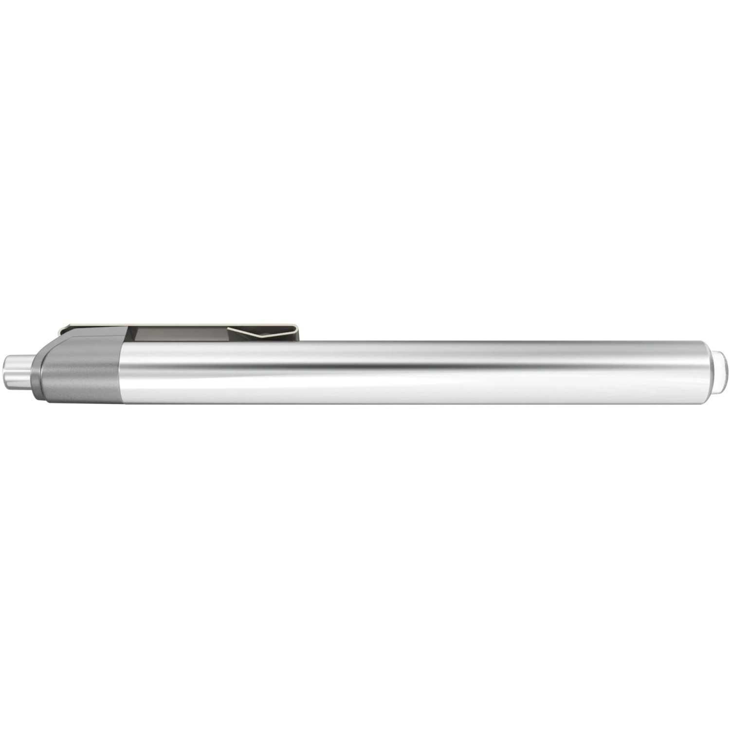 Energizer Metal Penlight: Silberne Stift-Taschenlampe mit Clip, inkl. Batterien.