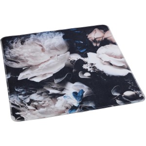 Quadratische Wenko Duscheinlage Peony 54x54 cm mit Pfingstrosen-Motiv für mehr Sicherheit im Bad.