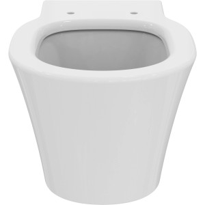Weißes Ideal Standard Connect Air Wand-WC mit IdealPlus Beschichtung, spülrandlos.