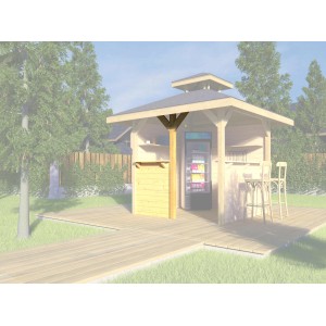 Bausatz Treseneingang Natur für Pavillon Gartenoase 651 Gr. 1