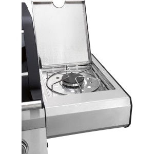Detailaufnahme des Seitenkochers vom Jamestown 4-Brenner Gasgrill Knox.