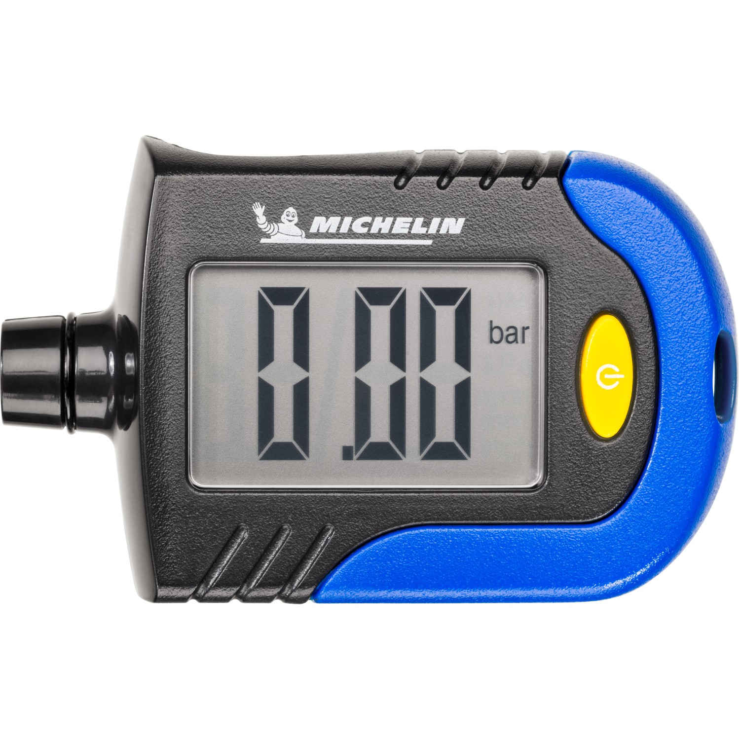 Michelin Reifendruckprüfer mit digitaler Anzeige und Profiltiefenmesser.