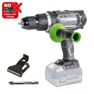 LUX Akku-Schlagbohrschrauber A-BS-20/S mit Zusatzhandgriff und Bit. Akku nicht enthalten.