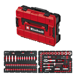 Einhell Werkzeugkoffer Werkstatt E-Case 92-teilig