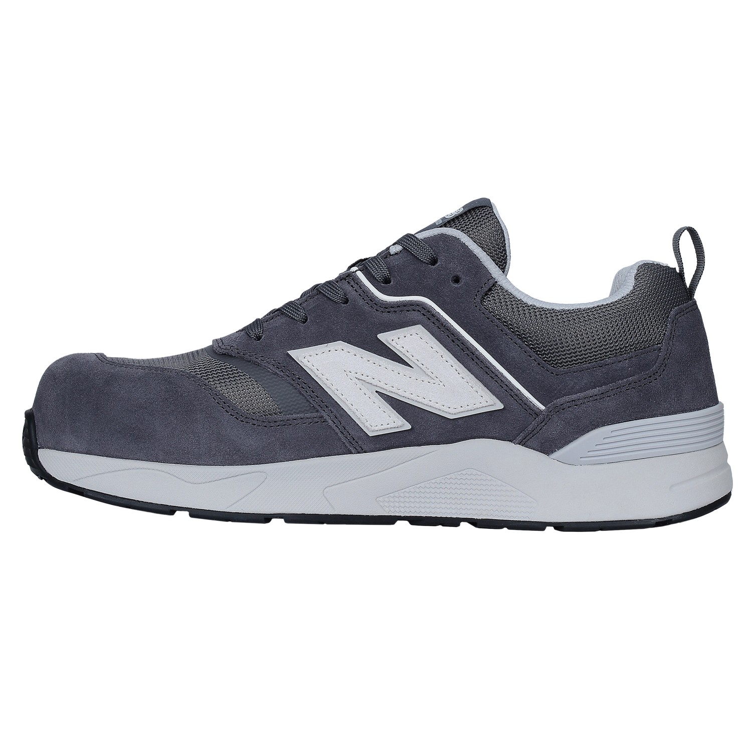 New Balance Sicherheitsschuh Elite Lite, grau-weiß, Größe 40. Arbeitsschuh mit Fiberglas-Zehenkappe.
