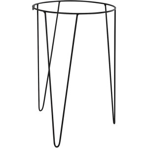 Schwarzer Siena Garden Pflanzenständer Riga, Metall, Ø 31x50 cm, für Pflanzgefäße.