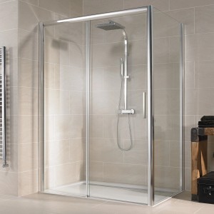 Schulte Schiebetür 2-teilig für Seitenwand Kristall/Trend 120 cm x 200 cm