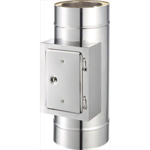 OBI Schornstein-Prüföffnung, Ø 150 mm, aus Edelstahl für Kamin- und Ofenzubehör.