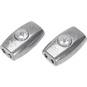 Seilklemme Oval Ø 4 mm