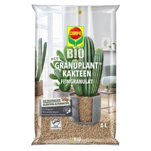 Compo Bio Granuplant Kakteen-Feingranulat, 6 l Sack für Hydrokultur und Kakteen.