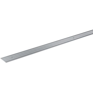 Silbernes Bewegungsprofil aus Aluminium, 900 mm lang, zur Schraubmontage für Bodenbeläge.
