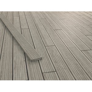 Terrassendielen Kiefer grau 2,8 cm x 14,5 cm x 250 cm
