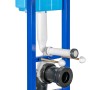 Siamp WC-Vorwandelement Ingenio Set mit blauem Rahmen und Spülkasten für Trockenbau.