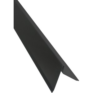 Windleiste, universal, anthrazit (RAL 7016), 168 mm x 2 m, für Metall-Dachrinnen.