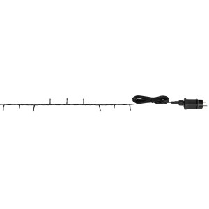 Globo Christbaum Lichterkette, 200cm, schwarz, mit LED und Stecker für den Außenbereich.