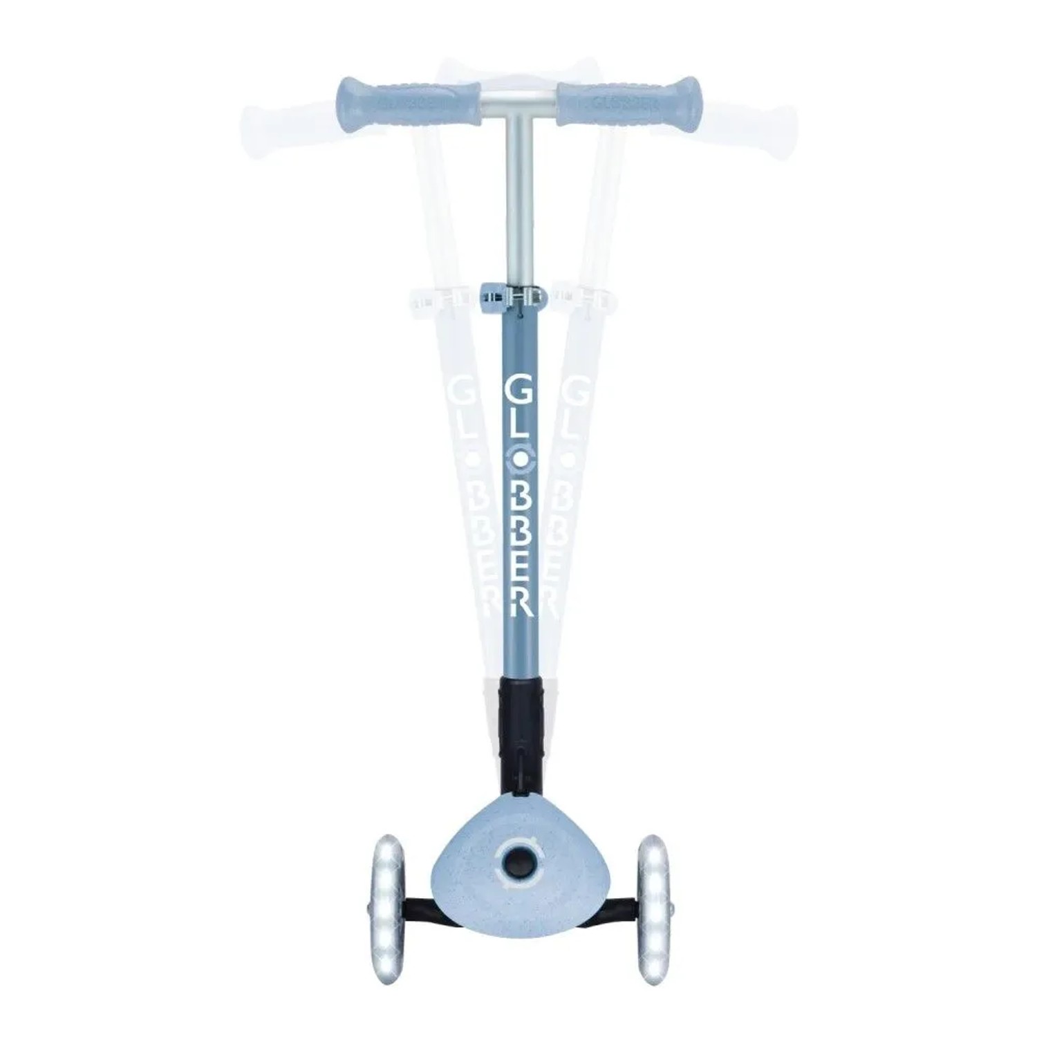Globber Primo Foldable Lights Tretroller 120/80 mm ABEC 5 3-Rädrig Höhenverstellbar LED-Rollen Blaubeere_6