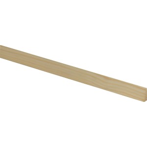Dreikantleiste aus Fichte/Kiefer, 8x19x1000 mm, für Bastelarbeiten und Innenausbau.
