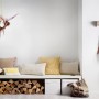 Fototapete mit Kuhmotiv im Vintage-Stil, Highland Cattle, 4,00 m x 2,70 m, FSC®-zertifiziert.