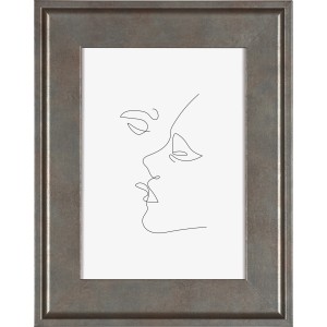 MDF-Bilderrahmen Venezia, silberfarben, 13x18 cm, mit Papier-Inlay.