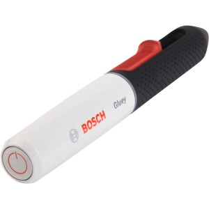Bosch Gluey Marshmallow Heißklebestift: Kabelloser Klebestift in Weiß, Schwarz und Rot.