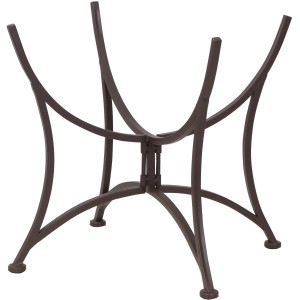 Antik-braunes Fußgestell aus Metall für SIENA GARDEN Feuerschale, pulverbeschichtet.