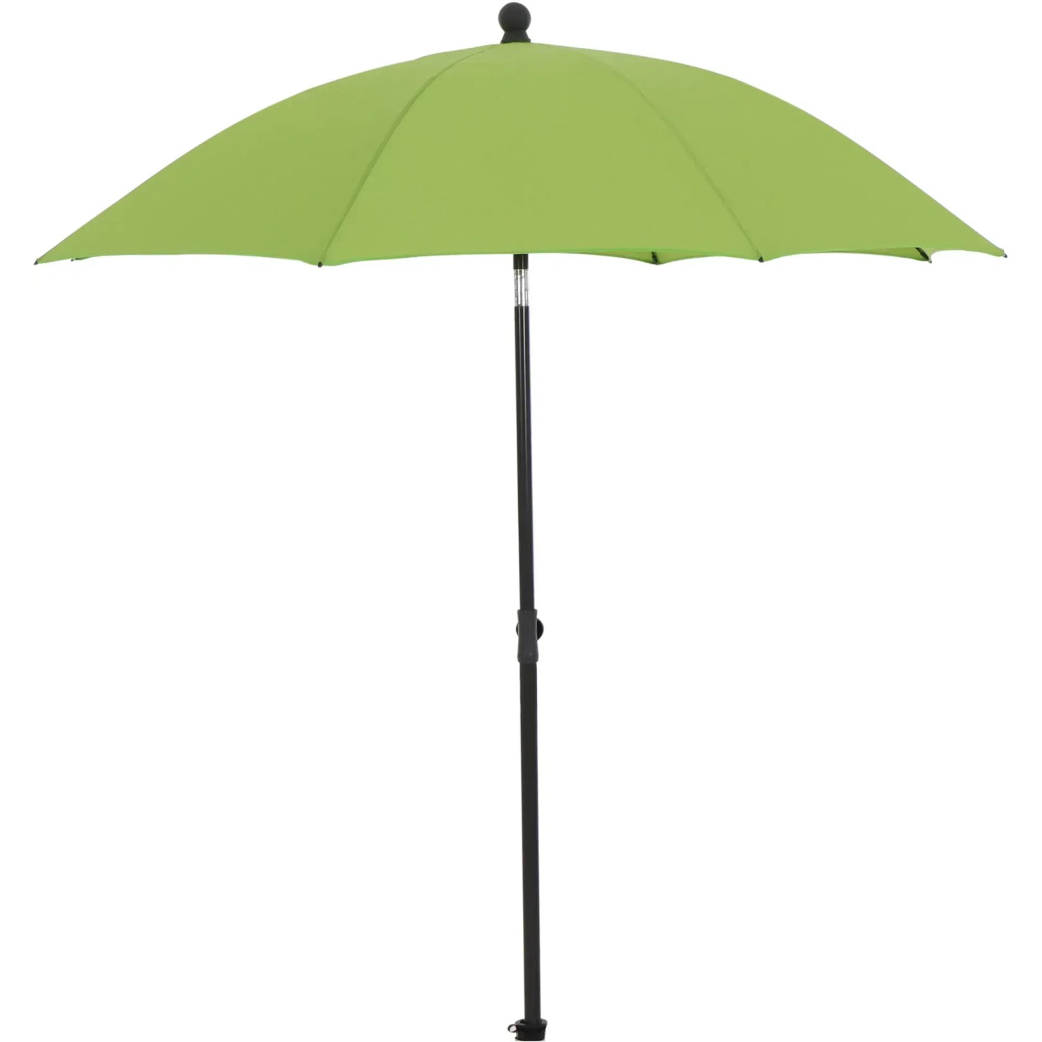 Grüner Siena Garden Marktschirm, Ø 180 cm, mit Handöffner für Balkon und Garten.