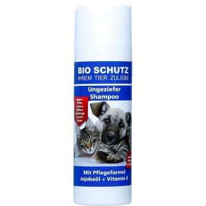 Bioschutz Ungeziefer Shampoo 200ml für Hunde, Katzen & Nager. Wirkt schnell gegen Flöhe, Zecken & Milben.