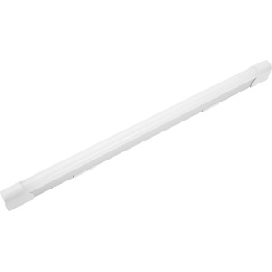 Silberne LED-Unterbauleuchte für Küchen, 63,5 cm lang, kaltweißes Licht.