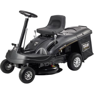 Texas Benzin-Aufsitzmäher Rider 6100ES, Rasentraktor mit Seitenauswurf und Fangkorb.