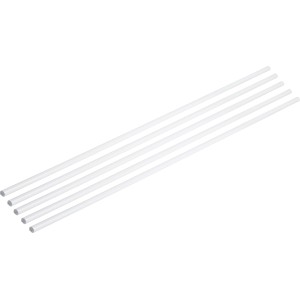 Weiße, runde Heizungsrohrverkleidung aus Kunststoff, 1000 mm lang, für Heizungs-Installation.