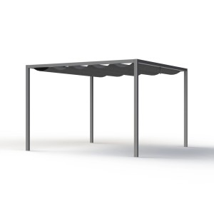 Anthrazitfarbener Dachbezug 300x300 cm für Siena Garden Schattenmanufaktur Pavillon.