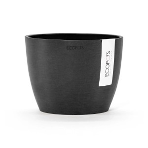 Ecopots Blumentopf Stockholm Dunkelgrau 16 cm