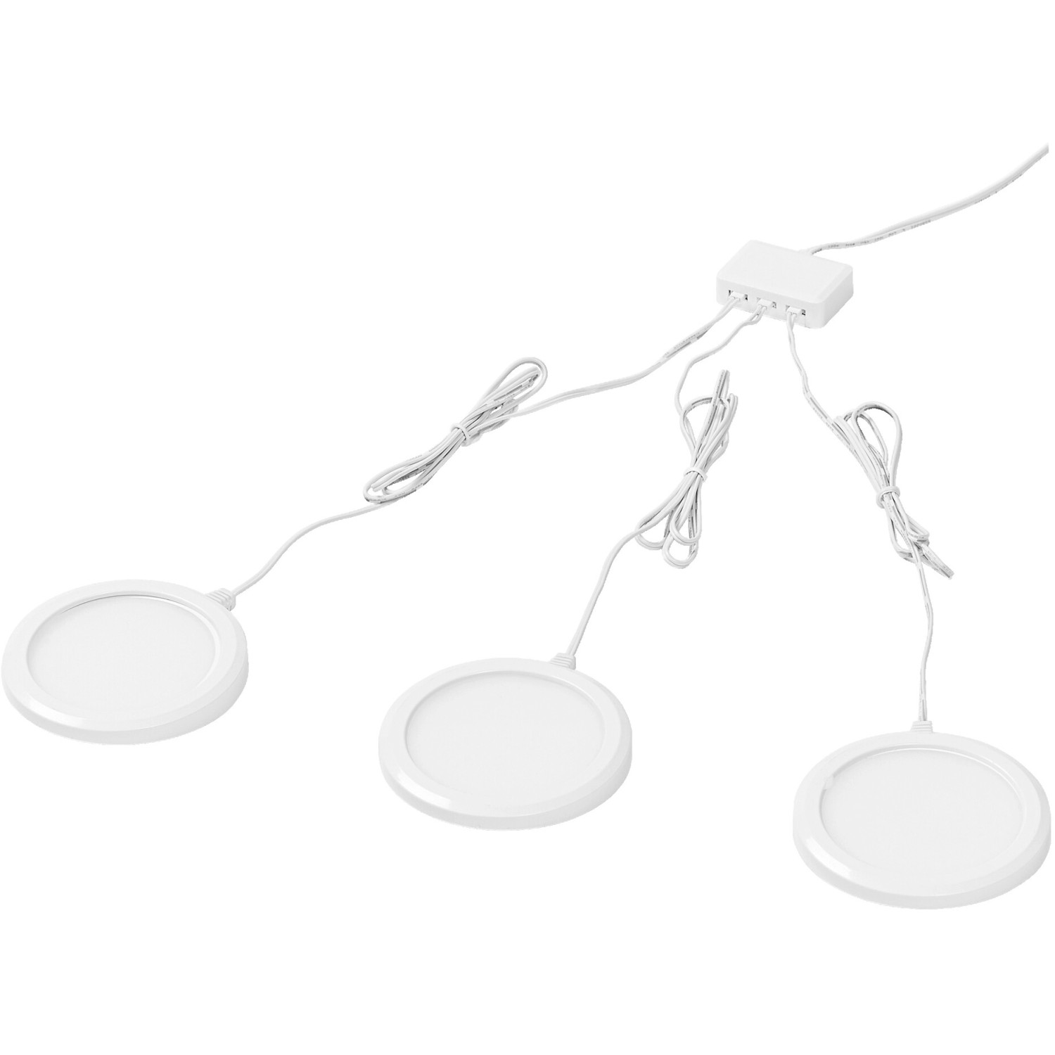 Ledvance Smart+ WiFi Unterbauleuchte, rund, weiß, 3er Set. Smarte Leuchten für Küche & Wohnraum.