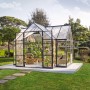 Palram Canopia Gewächshaus Victory Orangerie mit Stahlrahmen und klaren Polycarbonat-Paneelen.