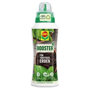 Compo Booster für torffreie Erden, 500ml Flasche. Spezialdünger für gesundes Pflanzenwachstum.