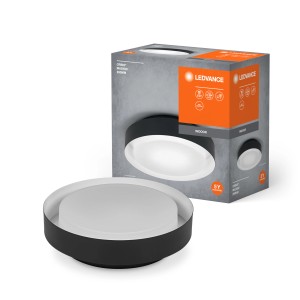 Ledvance LED-Deckenleuchte Orbis Madrid, schwarz, Ø 29cm, mit Verpackung.