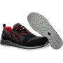 Albatros Sicherheitsschuh Clifton Low Gr. 36, schwarz/rote Details, profilierte Sohle.