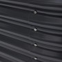 Detailansicht: Anthrazitfarbenes Westmann Hochbeet aus Metall, ovale Form, 160x80x82 cm.
