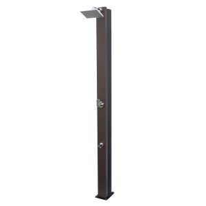 Chemoform Solardusche Rustical, 30 l, braun, für den Garten. Mit Kopf- und Fußdusche.