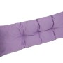 Langes, lila Paletten Rückenkissen 120x40 cm für Gartenmöbel.