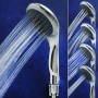 Eisl WELLY Stangenbrauseset Chrom mit verschiedenen Strahlarten im Detail.